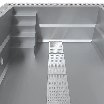 Pool Expert Edelstahl-Schwimmbecken, 3x6x1,34m