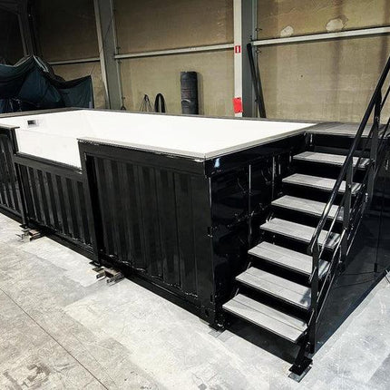 6 m schwarzer Containerpool