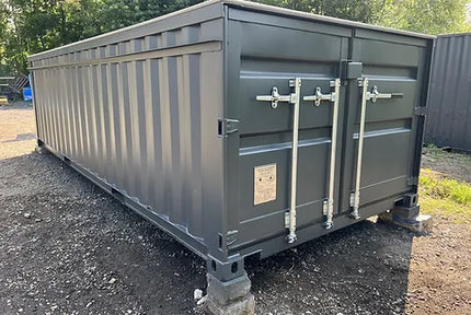 20-Fuß-Containerpool, anthrazitgrau, mit Jet-Swim-Funktion