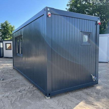 Containerbüro, Küche, Toilette und Dusche 6,00 x 2,43m