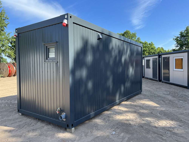 Containerbüro, Küche, Toilette und Dusche 6,00 x 2,43m