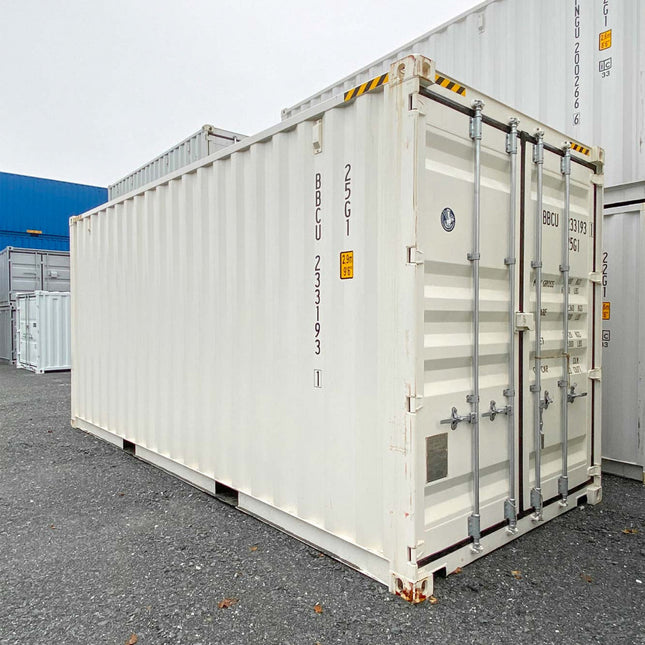 20-Fuß-HC-Seecontainer, weiß